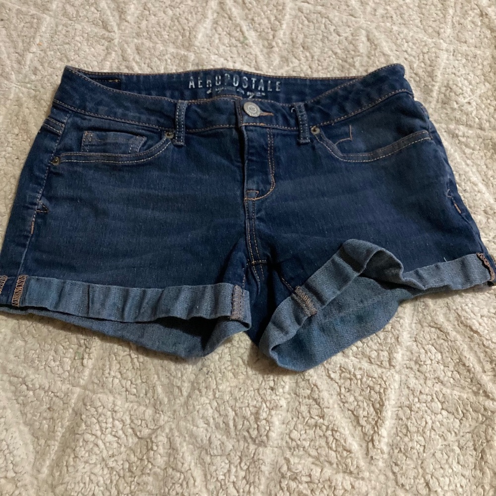 Denim Dark Blue Aeropostale Shorts